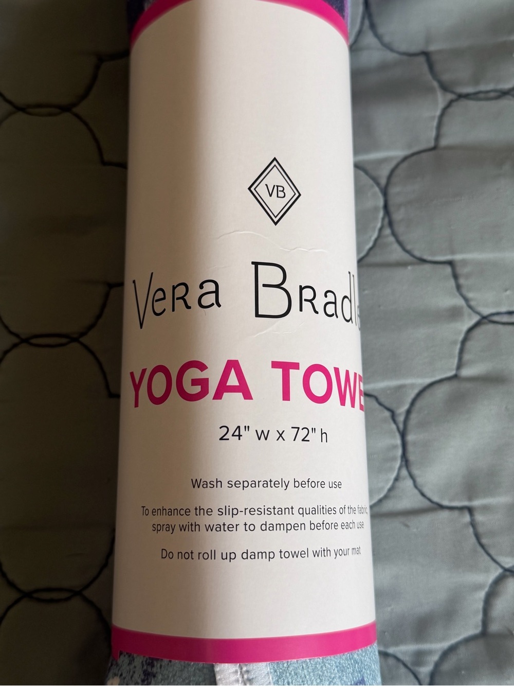 Vera Bradley Yoga Towel Fresh Cut Bouquet 24"w X 72"h H23